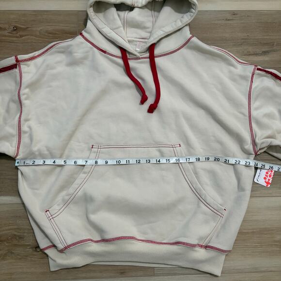 Free People Final Call Rose Logo Hoodie XS - Picture 6 of 10